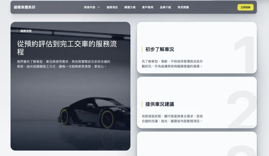鍍曜車體美研|汽車美容、鍍膜與洗車品牌官網